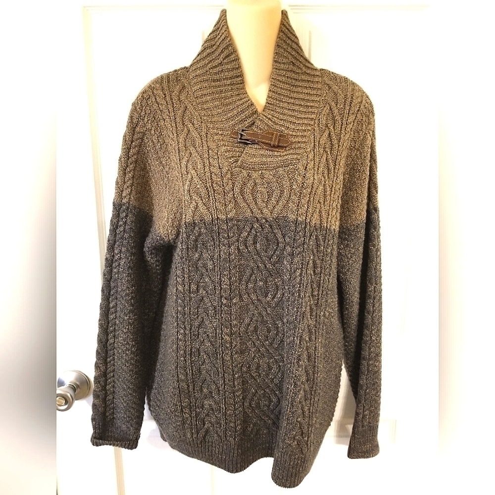 Zaria Anthropologie Cabled Knit Sweater